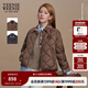 Teenie Weenie【趙露思同款】小熊棉服2025秋新款焦點巴恩夾克外套 深棕色 S