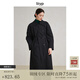 旅途原品ltyp 100%長(cháng)絨棉過(guò)膝風(fēng)衣棉服  秋極簡(jiǎn)文藝休閑外套女 經(jīng)典黑 L