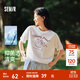 森馬（Semir）短袖t恤女中長款寬松上衣海洋精靈印花2025夏新款涼感抑菌套頭衫 漂白10007 L 165/88A