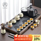 尚言坊汝窯茶具整套帶茶盤(pán)一體式自動(dòng)茶臺功夫泡茶器全套裝中秋節禮物