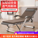 智賺德國鋁合金躺椅折疊午休椅子懶人可躺可睡結實(shí)耐用夏天坐睡兩用椅 特斯林銀黑格+乳膠墊(咖色)