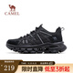 駱駝（CAMEL）新款女士休閑鞋輕便軟底簡(jiǎn)約舒適戶(hù)外徒步鞋 G24S342016黑色 (女款) 37