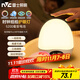 雷士（NVC）小夜燈節日生日禮物送女友充電喂奶燈嬰兒床頭燈時(shí)鐘顯示5200mAh