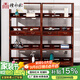 檀永林 紅木家具印尼黑酸枝 (學(xué)名:闊葉黃檀）書(shū)架實(shí)木書(shū)柜新中式博古架多寶閣格 一對書(shū)架