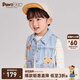 PawinPaw卡通小熊童裝春夏男寶純棉無(wú)袖牛仔馬甲陽(yáng)光帥氣 Indigo牛仔藍色/55（批次不同） 110 cm