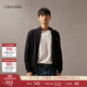 Calvin KleinJeans秋冬男女情侶ck休閑通勤刺繡立領(lǐng)拉鏈針織開(kāi)衫毛衣J326796 BEH-太空黑 S