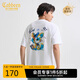 卡賓精致繡花T恤25夏季生動(dòng)有趣色彩豐富 米白色12  L /175/50 