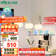 雷士（NVC）奶油風(fēng)法式浪漫燈罩餐廳燈智能高顯3頭24瓦吊燈WHDD24F/G-15A 
