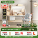 護童（Totguard）兒童學(xué)習桌椅套裝書(shū)桌 星辰1號Pro120cm+CW21橙+80cm燈