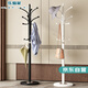 樂(lè )愛(ài)家衣帽架落地掛衣架立式掛衣服鐵藝金屬掛包架子入戶(hù)臥室大理石衣架
