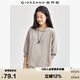 佐丹奴T恤女秋季純棉純色女士寬松圓領七分袖上衣女05325791