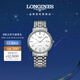 浪琴（LONGINES）瑞士手表 時(shí)尚系列 機械鋼帶男表L49224126