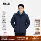AIGLE艾高輕量羽絨服WR防潑水戶(hù)外防風(fēng)保暖男白鵝絨 帝國深藍 BA081 L