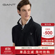 GANT/甘特【100%棉】夏男士休閑時(shí)尚印花logo翻領(lǐng)短袖T恤POLO衫 5黑色 L