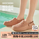 斯凱奇（SKECHERS）洞洞鞋女士夏季外穿包頭泡泡鞋厚底透氣軟底涼拖鞋休閑鞋111514