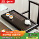 金鑲玉 茶盤(pán) 茶托盤(pán)茶臺茶海實(shí)木黑檀茶盤(pán)壺承盤(pán)排水托盤(pán) 招財納福茶盤(pán)