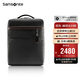 新秀麗（Samsonite）電腦包上新牛皮男包男士雙肩包時(shí)尚背包黑色/咖色14英寸BC9*09010