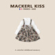 MACKERL KISS 秋季童裝洋氣時(shí)尚連衣裙套裝甜美碎花兩件套寶寶可愛(ài)吊帶公主裙 泰迪小熊 150