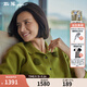 斯琴（siqin）2024秋季新款女開(kāi)衫綿羊毛上衣繡花翻領(lǐng)針織外套BDQB00698 芥黃 L