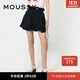 moussy 秋季女裝新款花苞腰頭剪裁設計全棉休閑短褲028GS230-0110 020黑色 S 00001