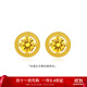 千葉珠寶合成寶石耳釘多巴胺七彩泡泡潮流設(shè)計(jì)古法金藝生日送女友計(jì)價(jià) 大版黃色/金重約2.15g/支持多退少補(bǔ)