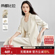 尚都比拉職場(chǎng)通勤西裝套裝女堆堆袖西服外套+雙肩帶吊帶裙兩件套免搭配