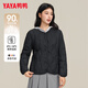 鴨鴨（YAYA）輕薄羽絨服女2025新款內膽外穿秋冬短款圓領保暖外套時尚休閑衣服