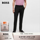 BOSS博斯【禮物】【防潑水 吸濕透氣】男士彈性面料修身休閑褲 001-黑色 L (50)