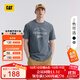 CAT卡特25新品男士戶(hù)外休閑簡(jiǎn)約純棉圓領(lǐng)短袖T 藏藍色 M