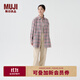 無(wú)印良品（MUJI）女式 燈芯絨直筒褲褲子女款長(cháng)褲休閑褲秋季女裝BEB90C4A 米白色 L (165/70A)