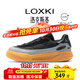 LOXKI/洛克斯基男鞋板鞋子男秋冬鞋面加棉隔冷保暖經(jīng)典百搭休閑鞋 情侶 生膠黑底 -“疊加態(tài)”隔冷保暖 42