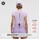 lululemon丨Cinch-Back 女士運動(dòng)背部抽繩短袖 T 恤 LW3IIOS 薰衣草霜紫 M