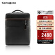 新秀麗（Samsonite）電腦包上新牛皮男包男士雙肩包時(shí)尚背包黑色/咖色14英寸BC9*09010