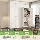 帥仕（shuaishi）鋼制衣柜臥室家用小戶(hù)型極簡(jiǎn)衣服收納柜子金屬鋼架結構加深大衣柜 【升級冷軋鋼】1.0米衣柜