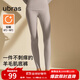 ubras輕暖羊毛親膚肌底褲女保暖打底褲顯瘦男秋褲薄款 女【輕暖款】-朗姆酒色 L
