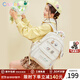 蔻一（Cnoles）迷路貓雙肩包女2025新款高顏值學(xué)生書(shū)包ins小眾背包可愛(ài)少女包包 奶油白