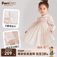 PawinPaw【純棉】卡通小熊童裝春夏女寶公主風(fēng)小碎花連衣裙 粉色/25 100 cm