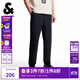 杰克·瓊斯（JACK&JONES）男裝休閑褲時(shí)尚百搭經(jīng)典商務(wù)純色泡泡紗錐形褲子下裝225214029 E40黑色 常規 34 180