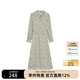 Marc O'Polo/MOP 【商場(chǎng)同款】新款梭織連衣裙立領(lǐng)薄款碎花修身裙子女收腰 白底印花P01 XS /160 80A