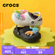 crocs卡駱馳秋冬新品經(jīng)典暖棉兒童洞洞鞋居家輕便耐磨/207009/207010 白/灰-10M 34 (205mm)