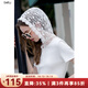 百圖betu女裝2025夏季新款T恤甜美蕾絲連帽短袖百搭顯瘦上衣女2507T60 白色 M