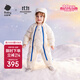 babycare兒童羽絨服秋冬白鴨絨保暖童裝輕薄寶寶外穿嬰兒爬服 椰奶白 90