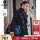 Navigare意大利小帆船中長款牛仔風衣女2025秋季新款通勤休閑外套百搭上衣 海軍藍 XL