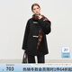 范思藍恩小個(gè)子減齡學(xué)院風(fēng)短款毛呢外套女2025冬寬松復古圍巾大衣 紅灰格 XS
