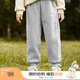 茵曼（INMAN）茵曼童裝女童加絨褲子冬季兒童中大童運(yùn)動(dòng)休閑長(zhǎng)褲保暖衛(wèi)褲 花灰色 130