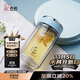 希諾抗菌玻璃杯雙層透明水杯女高顏值過(guò)濾泡茶杯子X(jué)N-1955藍色 295mL