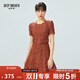 深呼吸DEEP BREATH女裝氣質(zhì)修身高腰小香風(fēng)連衣裙短裙A500179 紅 S (2碼)
