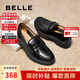 百麗舒適通勤樂(lè )福2025新休閑百搭女鞋B2561AA5 黑色 38