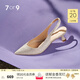 7or9滿(mǎn)天星 新款氣質(zhì)涼鞋女鞋夏季亮片5cm后跟細跟涼鞋空氣棉高跟鞋 滿(mǎn)天星5cm-配飾需要另外購買(mǎi) 39