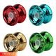 科納達（KENADA）兒童悠悠球yoyo玩具發(fā)光活睡眠自動(dòng)回旋比賽專(zhuān)用uu溜溜球入門(mén)男孩 合金溜溜球-4個(gè)顏色各1個(gè)